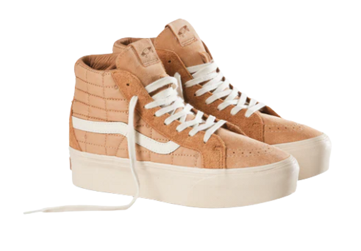Joe Freshgoods × Vault by Vans SK8-Hi Reissue Platform VLT LX Camel Sneakers