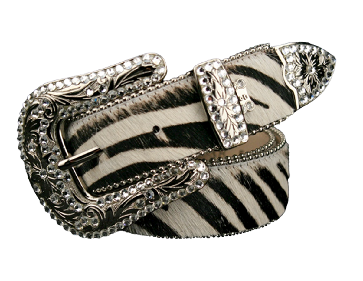 B.B. Simon Zebra Black White Belt
