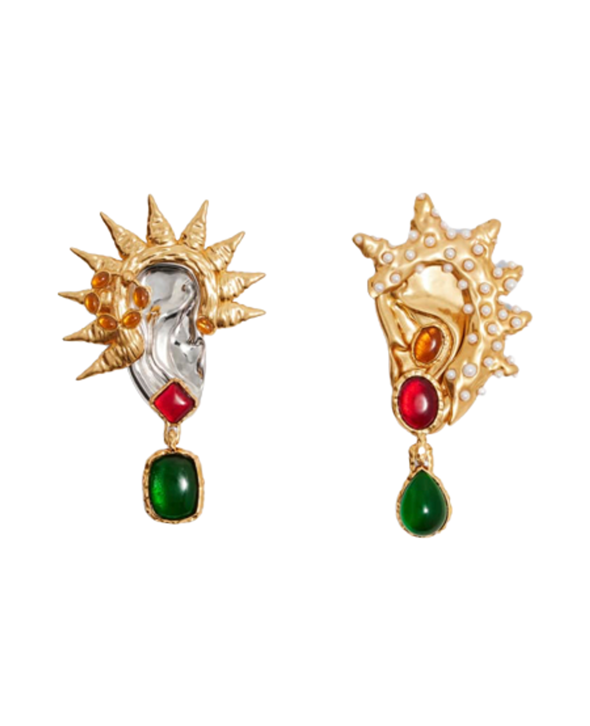 Schiaparelli Trompe Loeil Ear Earrings