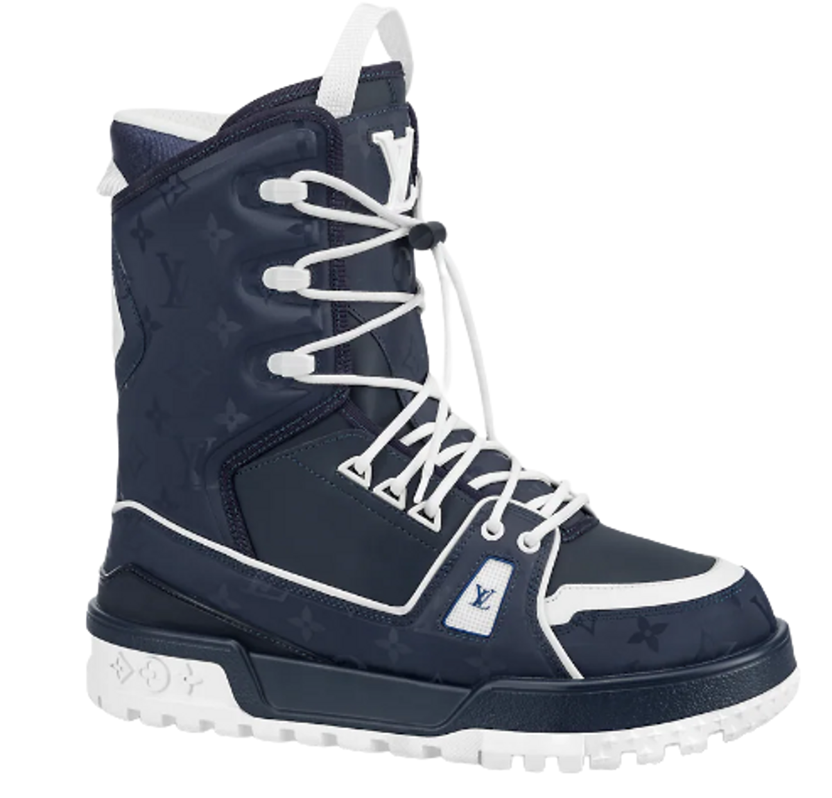 Louis Vuitton LV Trainer Snow Blue Boots