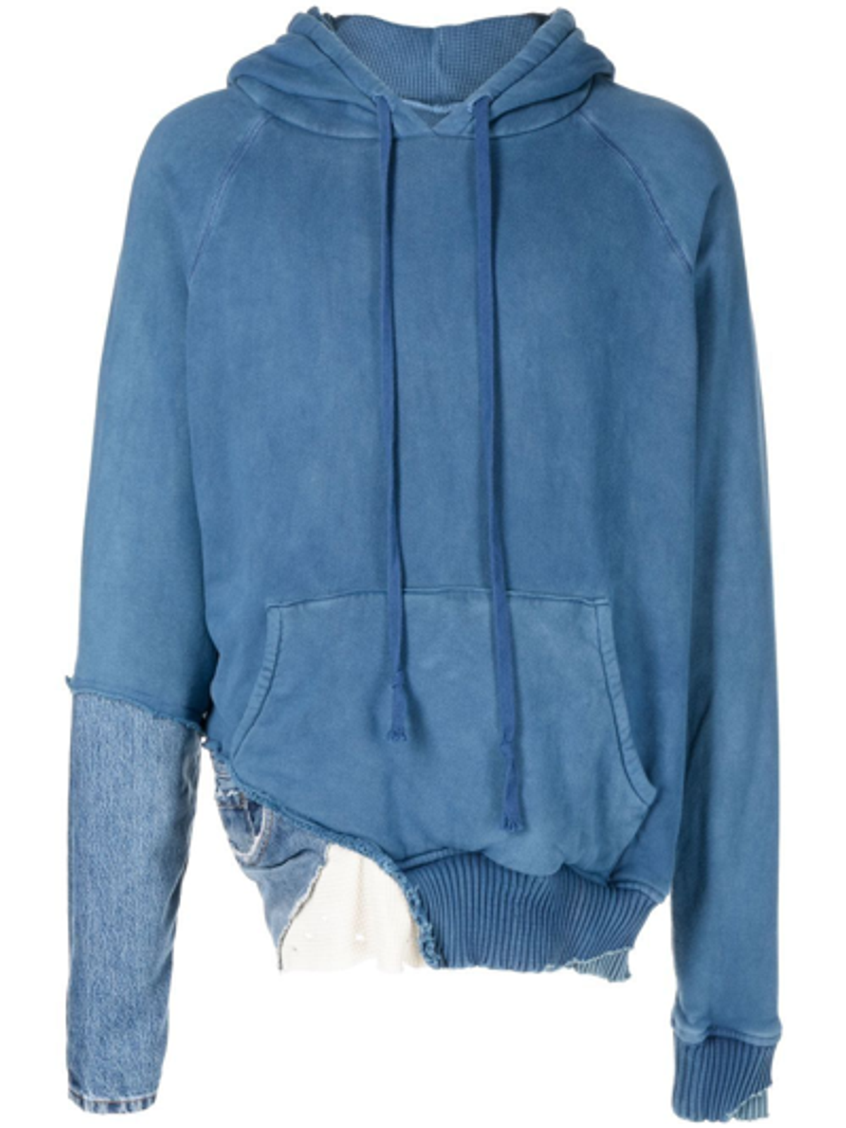Greg Lauren Patchwork Drawstring Hoodie