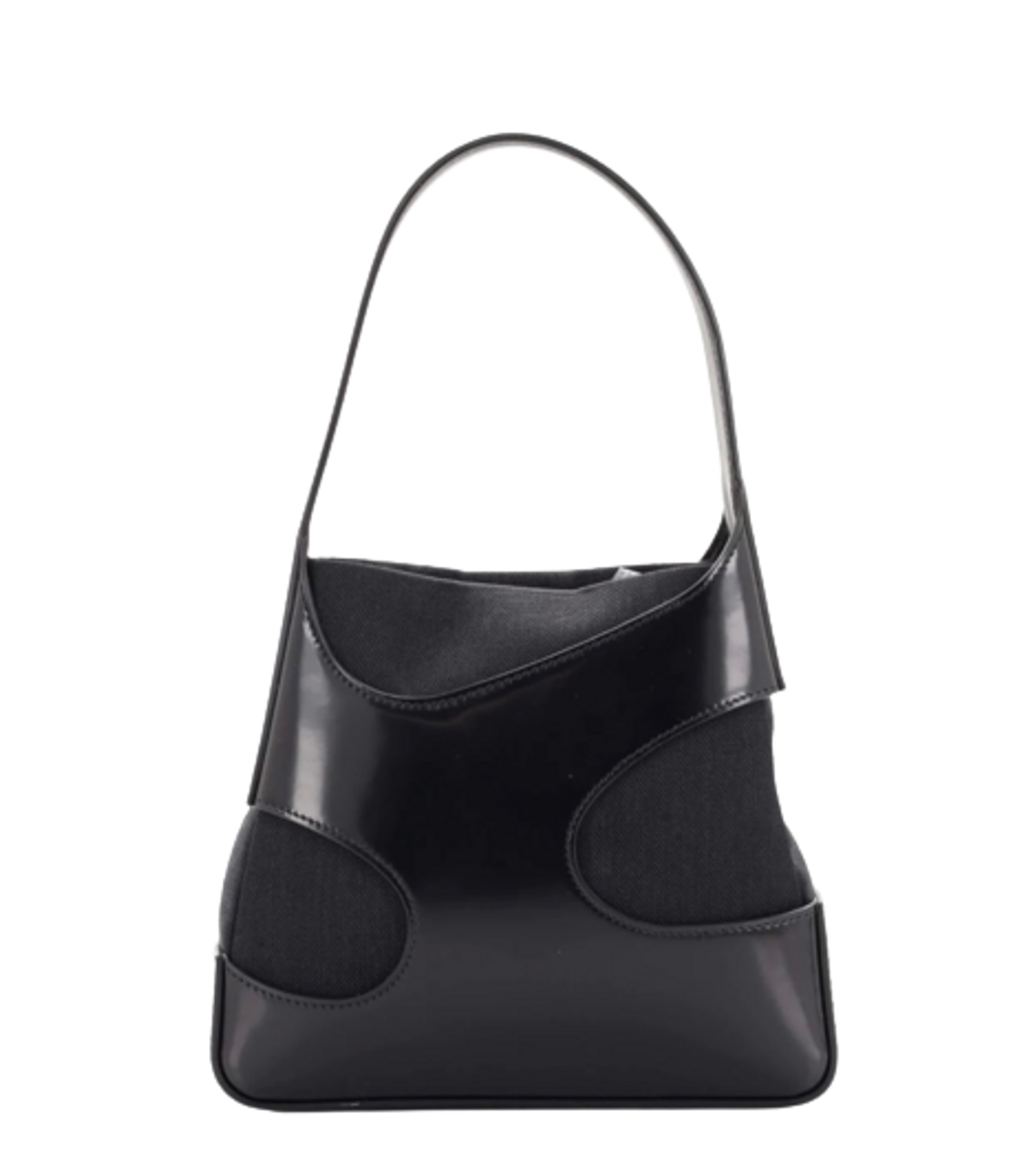 Ferragamo Cut Out Shoulder Leather Bag