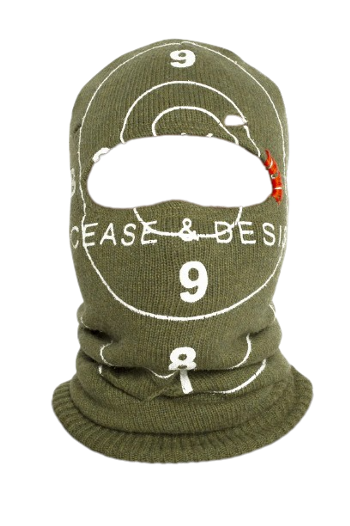 Cease±Desist Targeted Knitted Mask