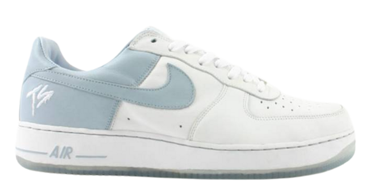Nike Air Force 1 White Baby Terror Squad Sneakers
