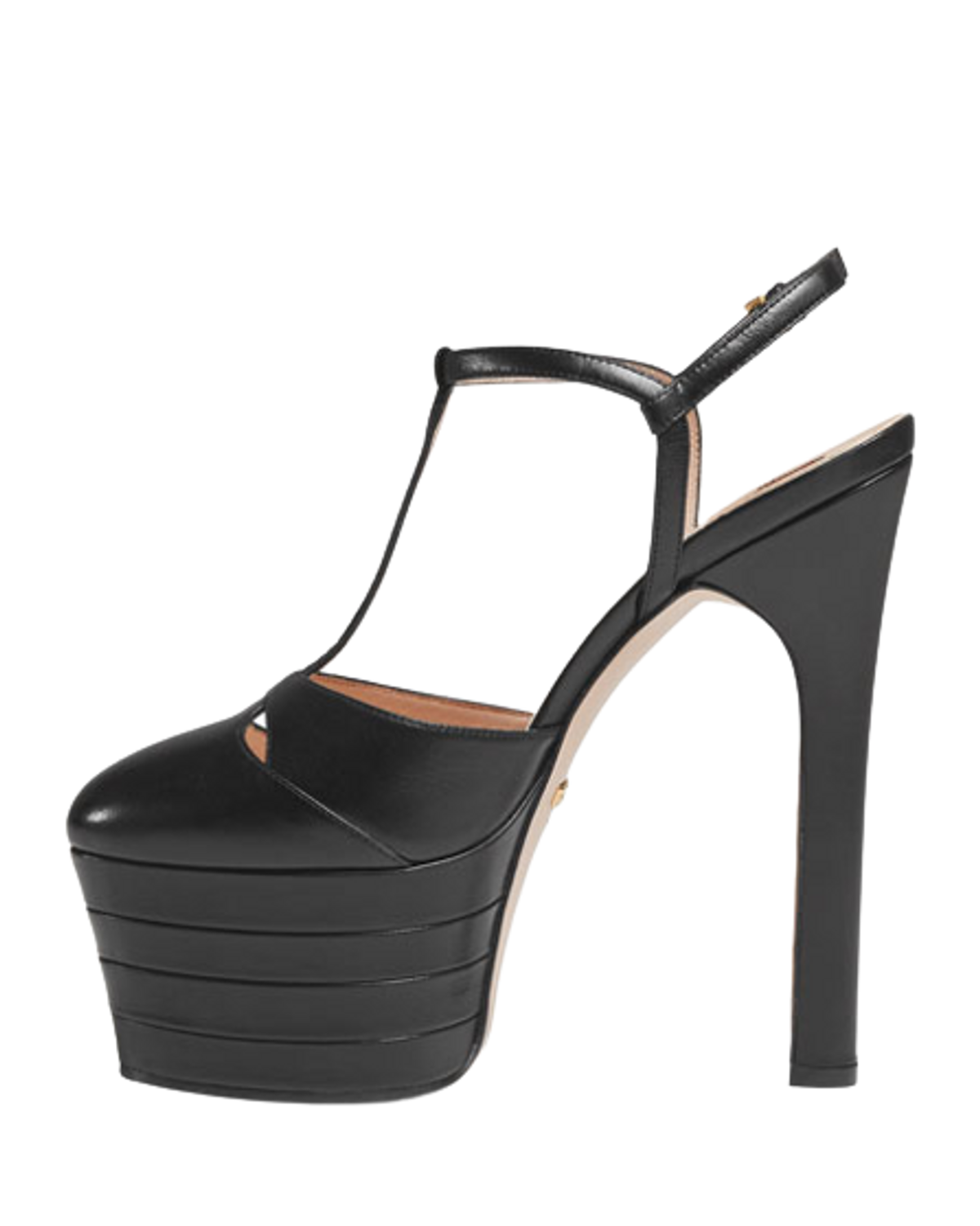 Gucci Angel Leather Platform Black Pumps WHAT’S ON THE STAR?