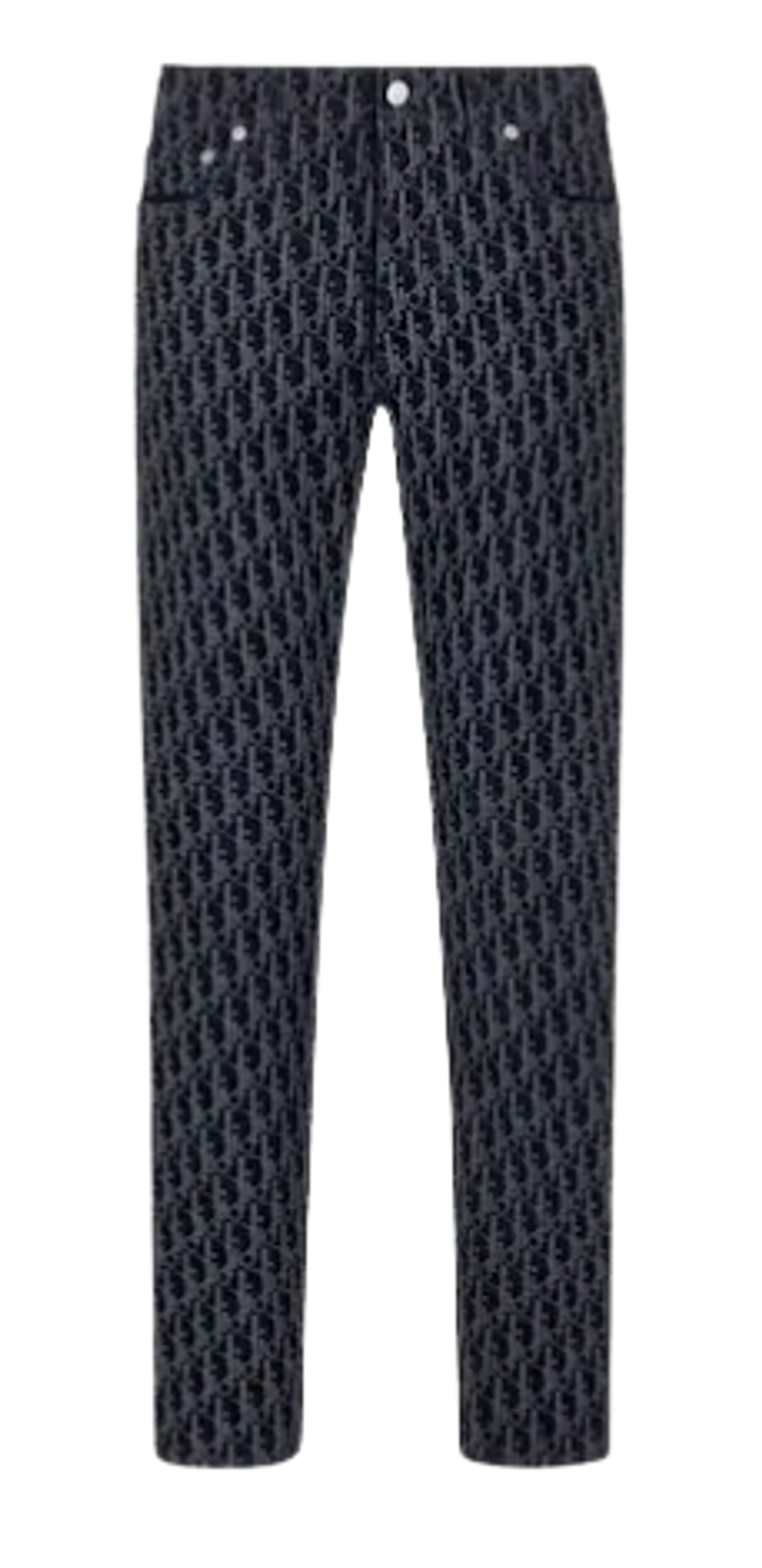 Dior Blue Cotton Blend Twill Jeans