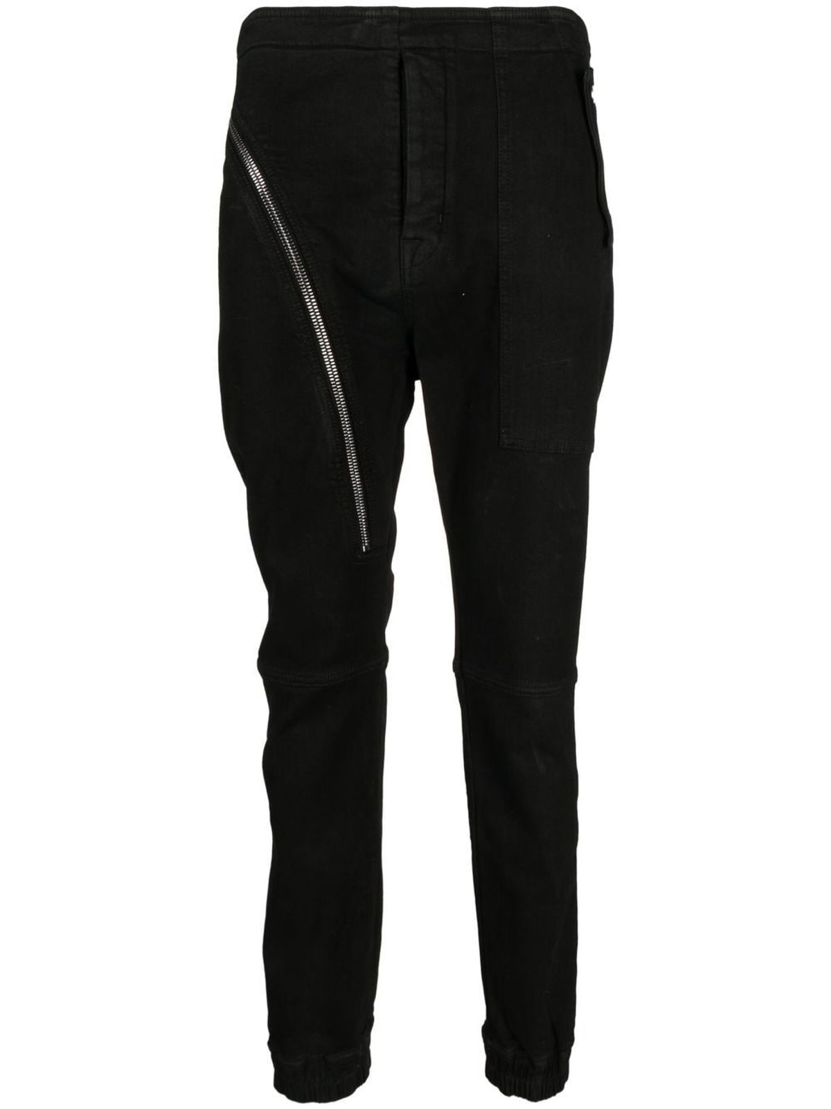 Rick Owens Decorative Zip Skinny Joggers