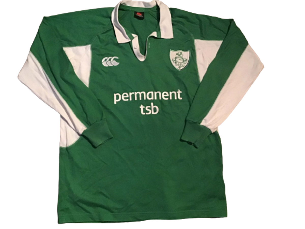 Vintage 2005/2006 Ireland L/s Rugby Union Shirt Large
