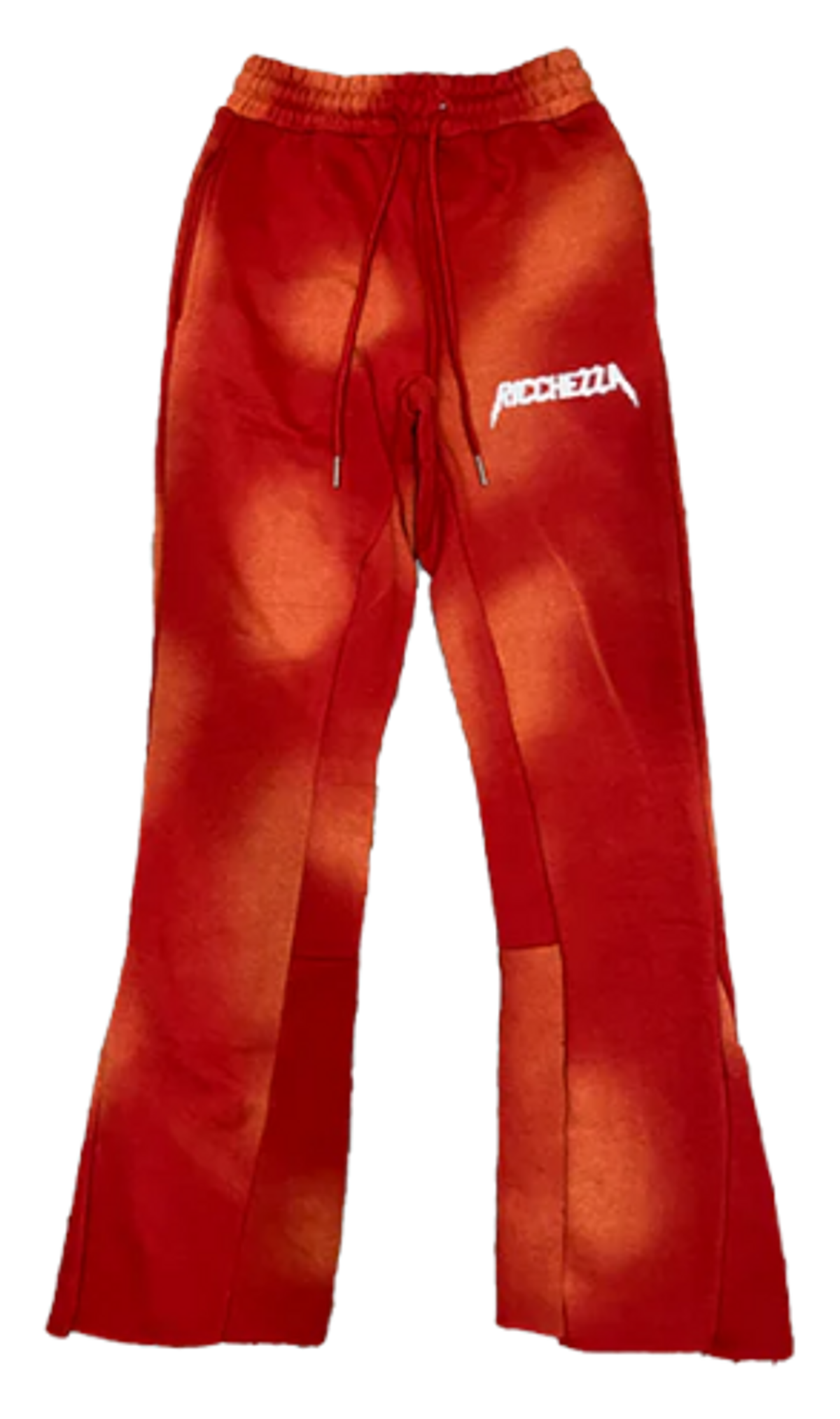 Ricchezza Forever Clouded Red Flared Sweatpants | WHAT’S ON THE STAR?