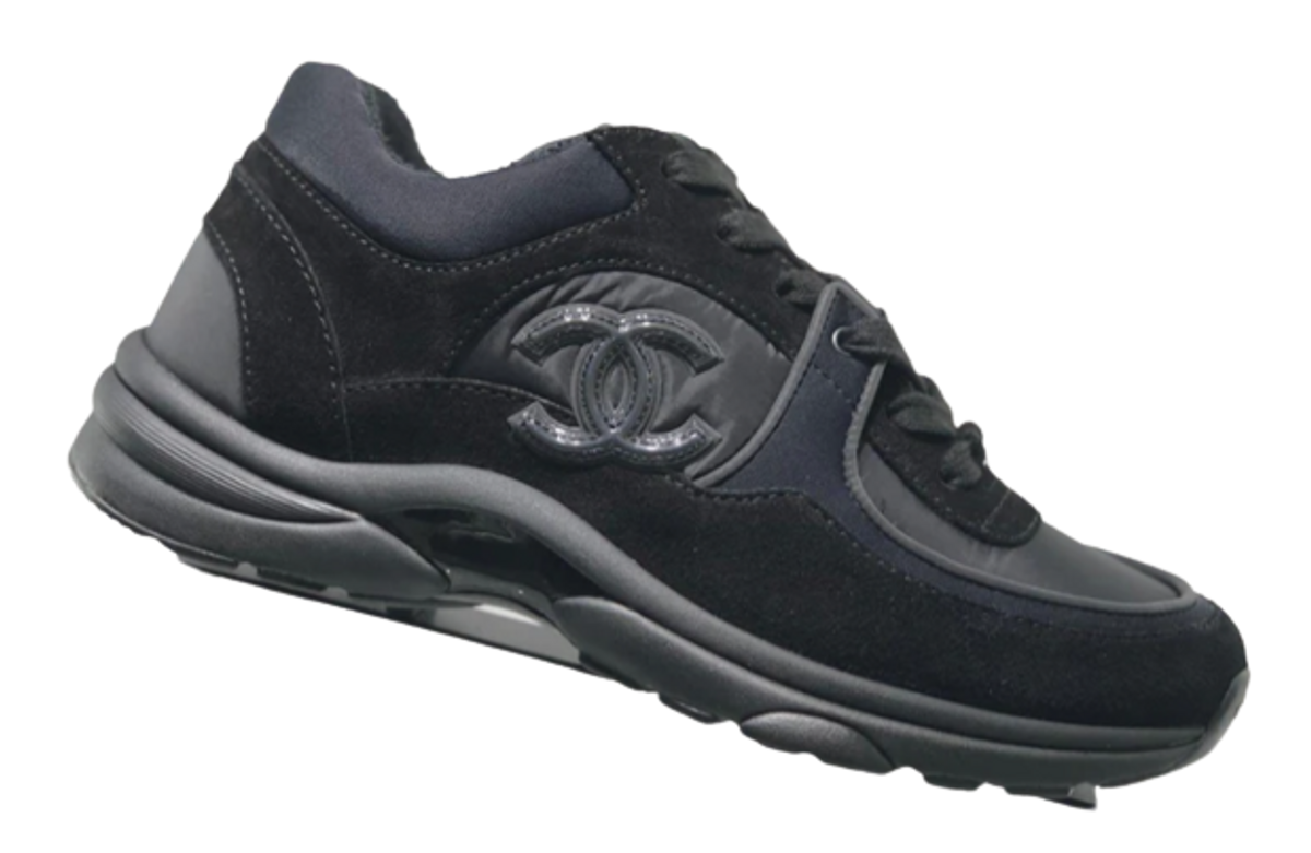 Chanel Black Logo Sneakers
