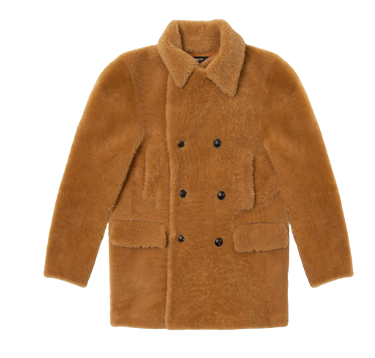 Amiri Double Breasted Shearling Coat