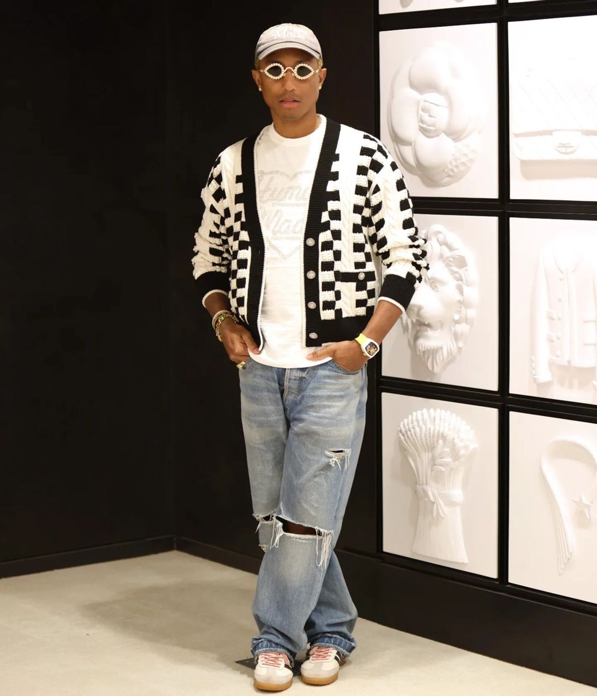 Pharrell Williams Outfit from February 3, 2023 WHAT’S ON THE STAR?