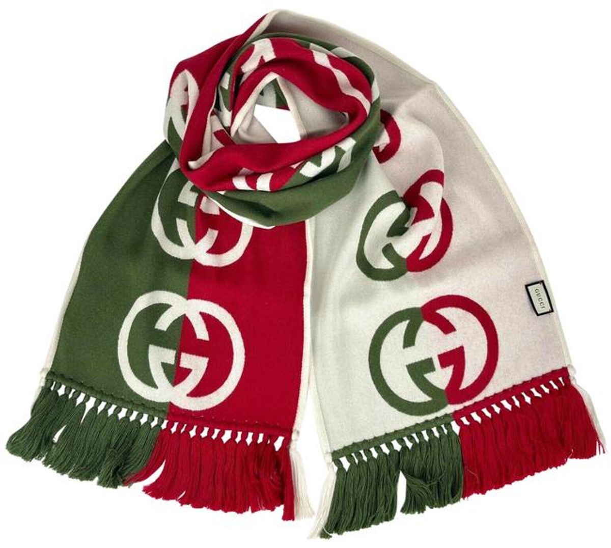 Gucci Wool Scarf In Multicolour WHAT’S ON THE STAR?