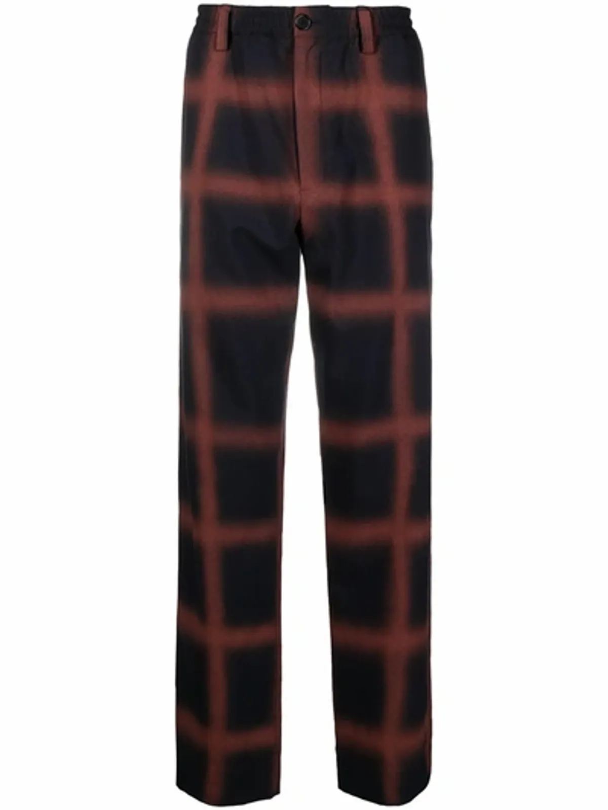 Marni Sprayed Check-print Trousers