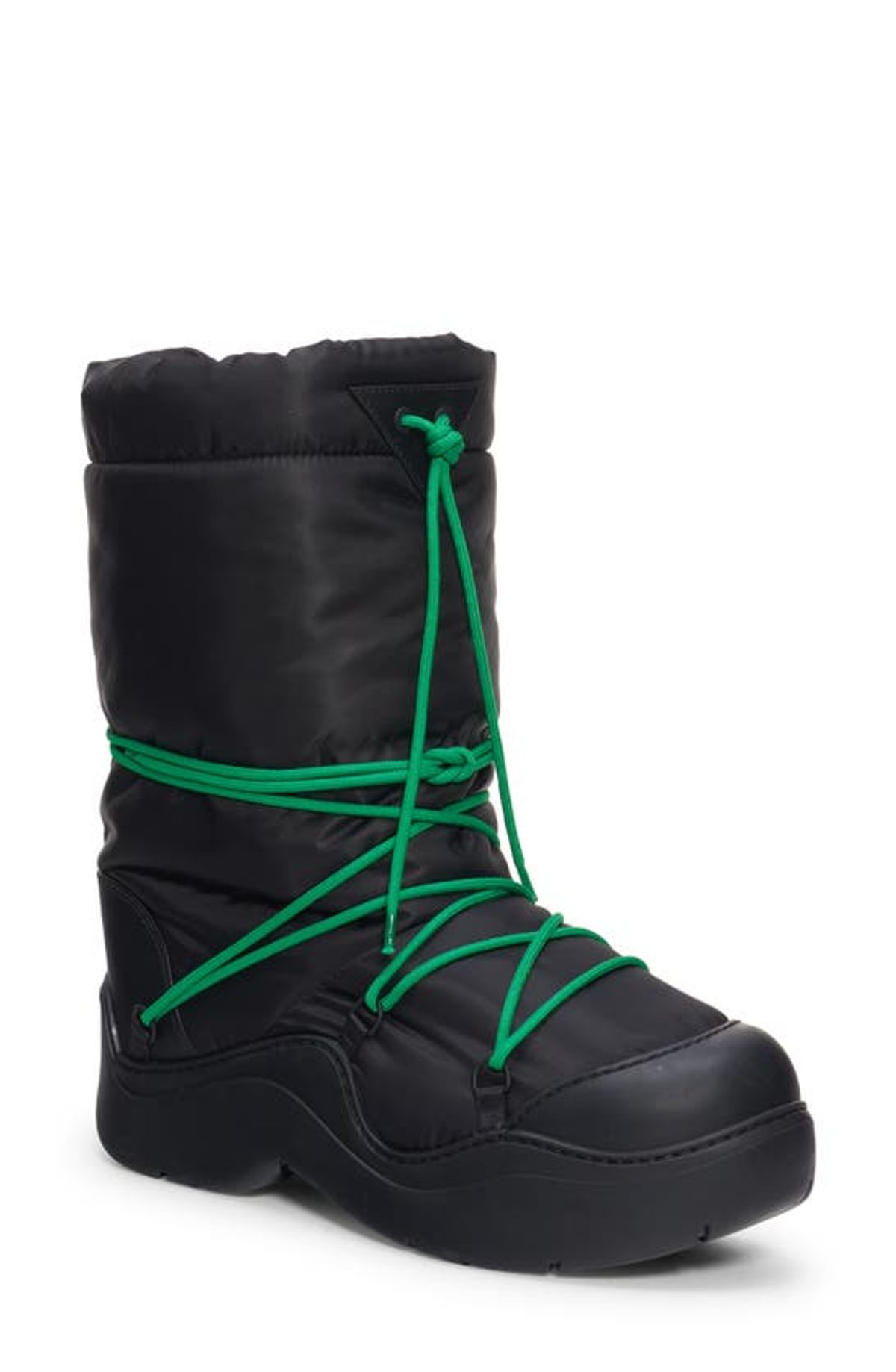 Bottega Veneta Puddle Bomber Boot In Black Parakeet