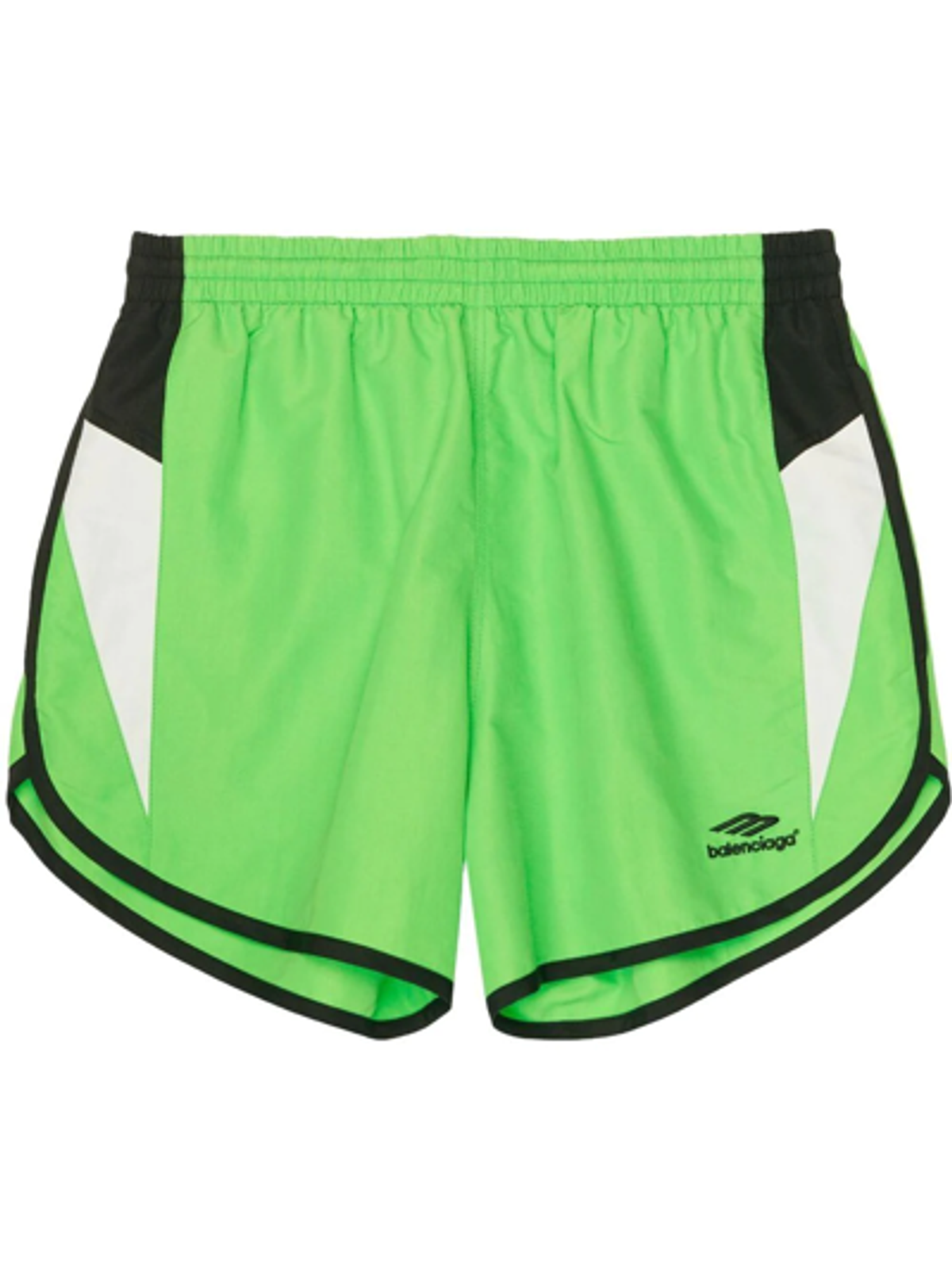 Balenciaga 3b Sports Icon Green Track Shorts