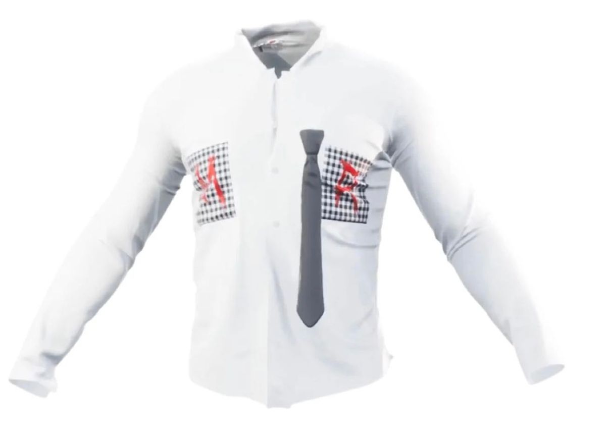 Museum Rejects Dont Forget Your Tie Long Sleeve Button Up Shirt