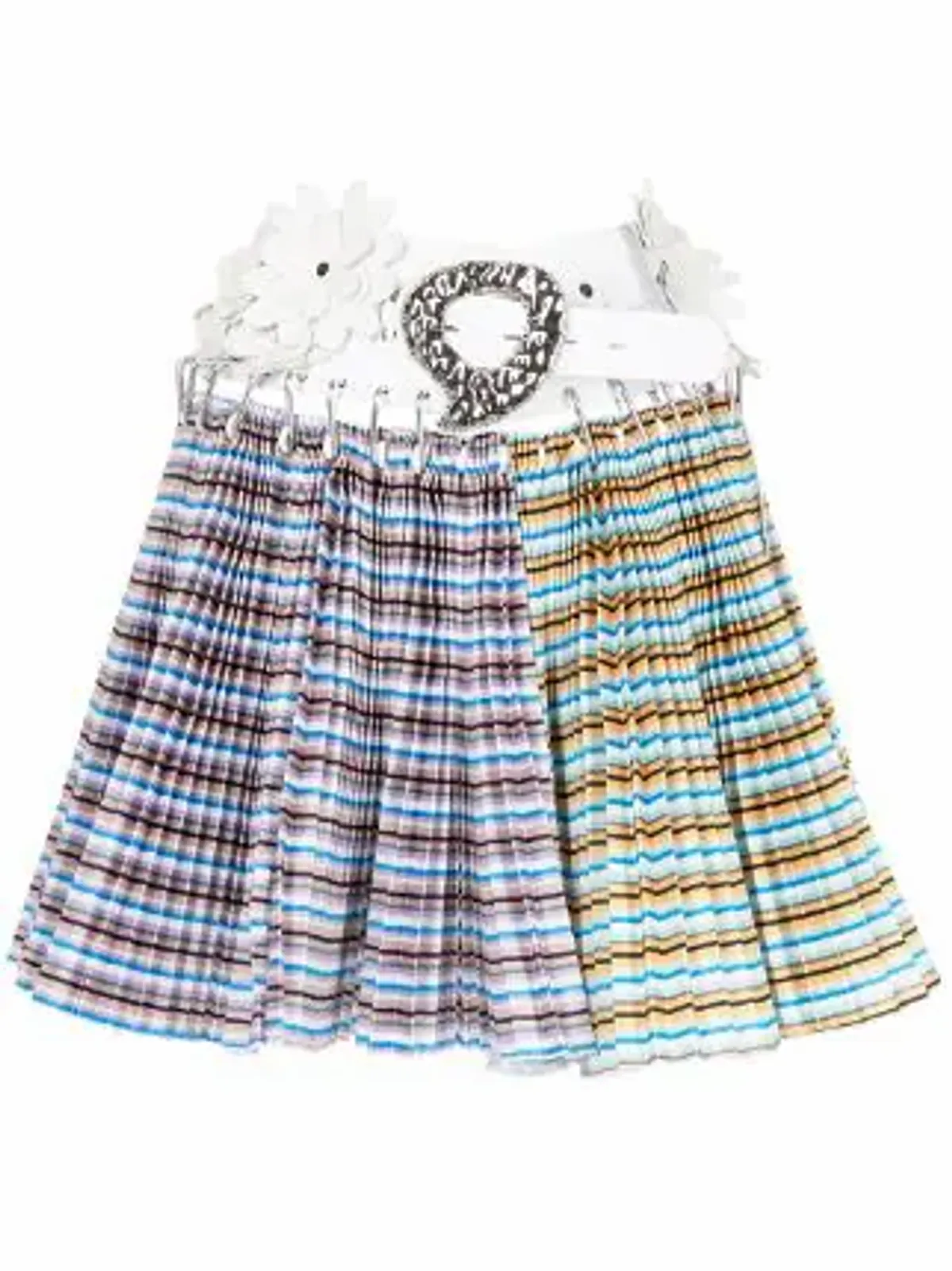 Chopova Lowena Check-Print Deconstructed Mini Skirt