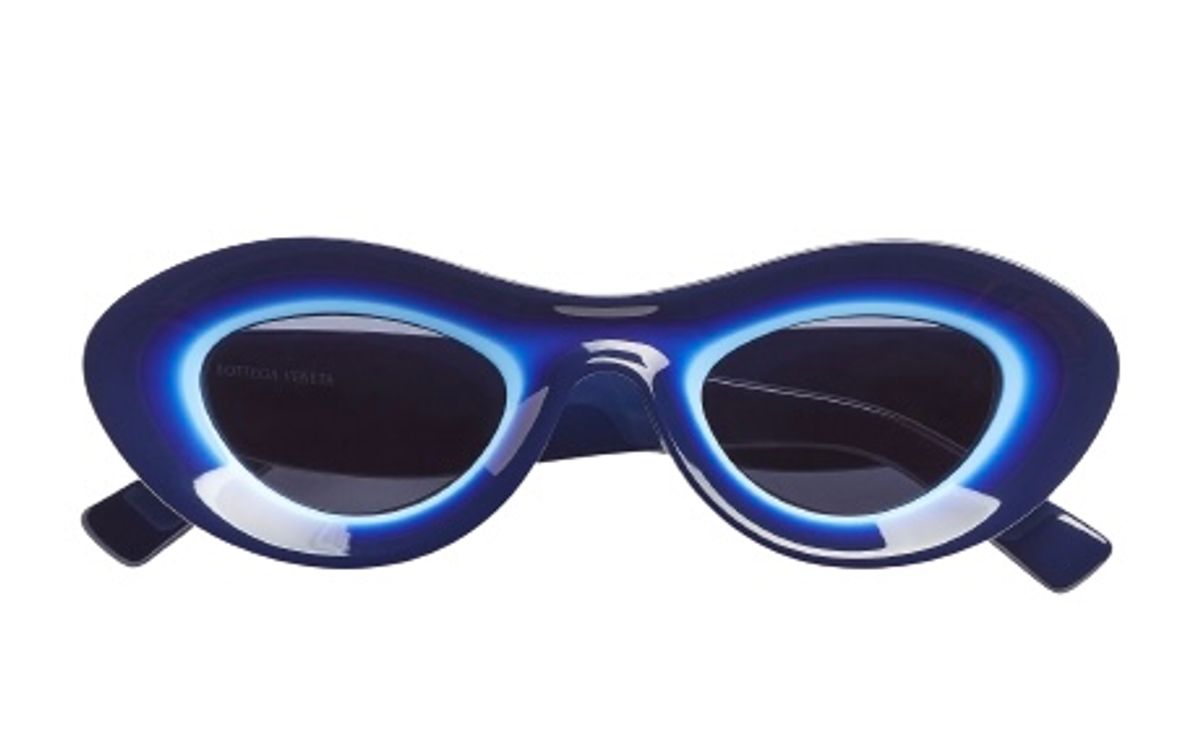 Bottega Veneta Hue Acetate Round Sunglasses