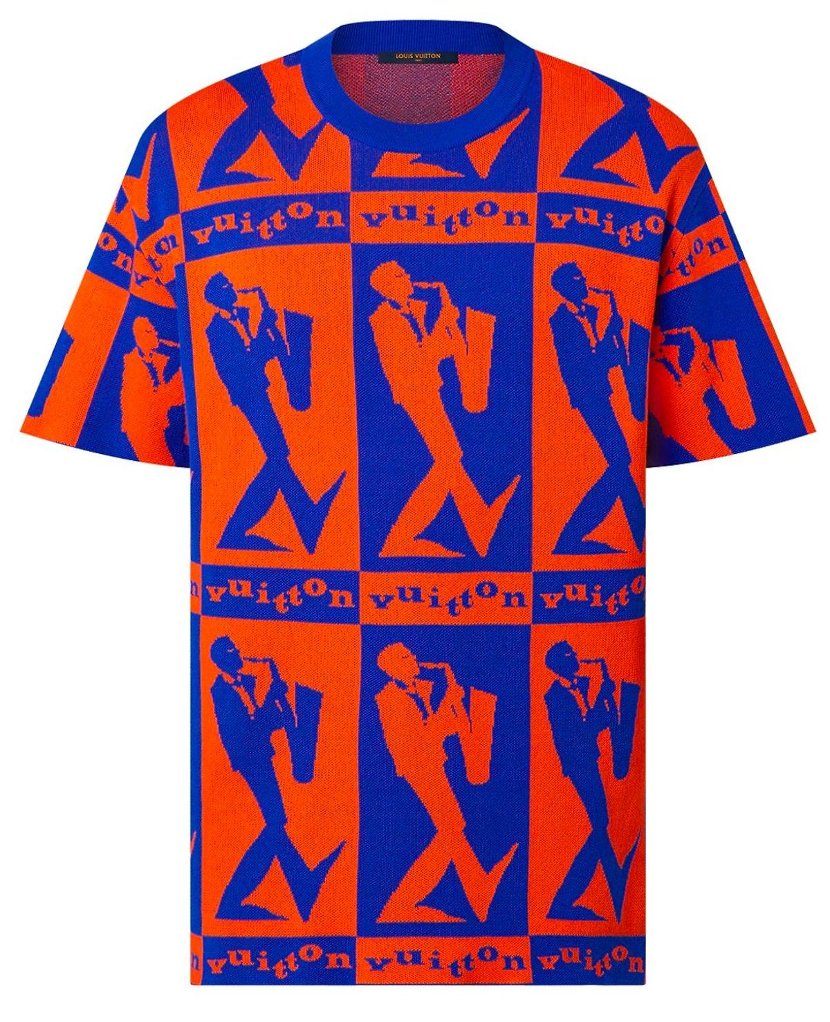 Louis Vuitton LV Jazz Flyers Short-Sleeved Knit T-Shirt