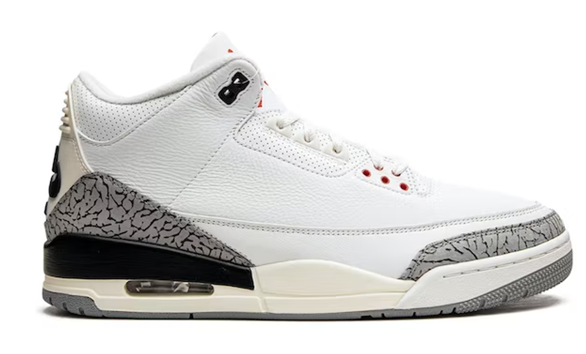 Jordan Air Jordan 3 Retro White Cement Reimagined Sneakers