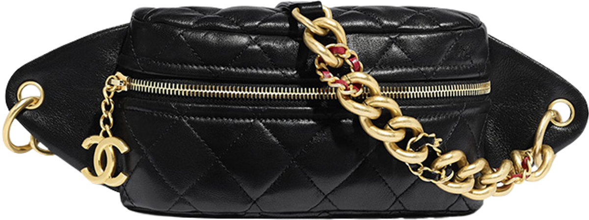 Chanel Chain Leather Link Waist Bag