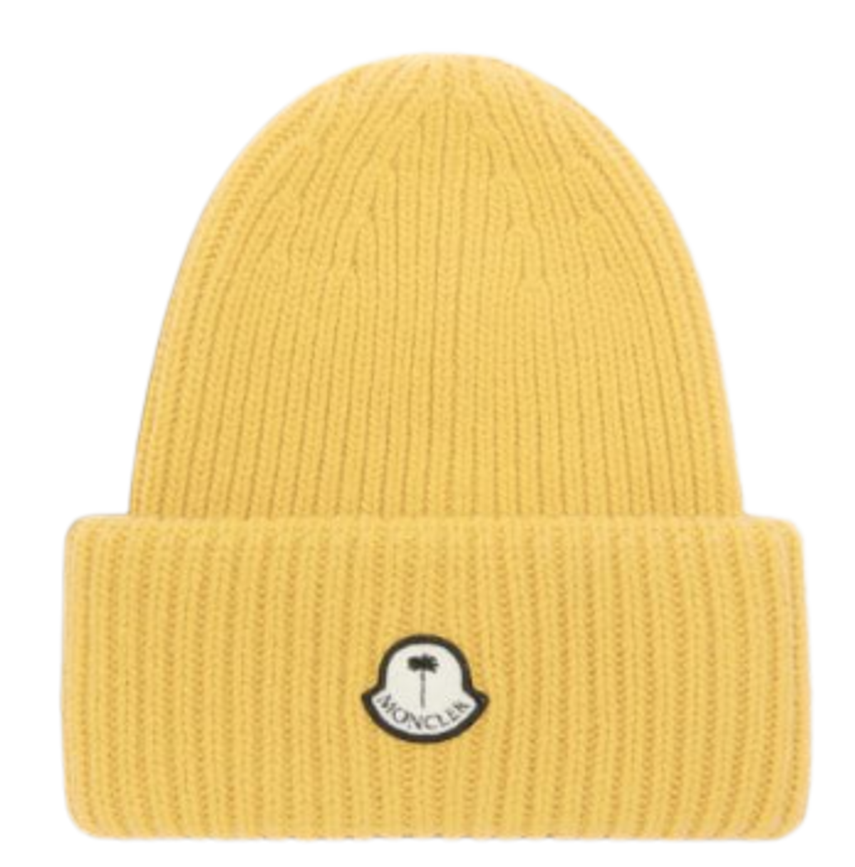 Moncler × Palm Angels Yellow Tricot Hat