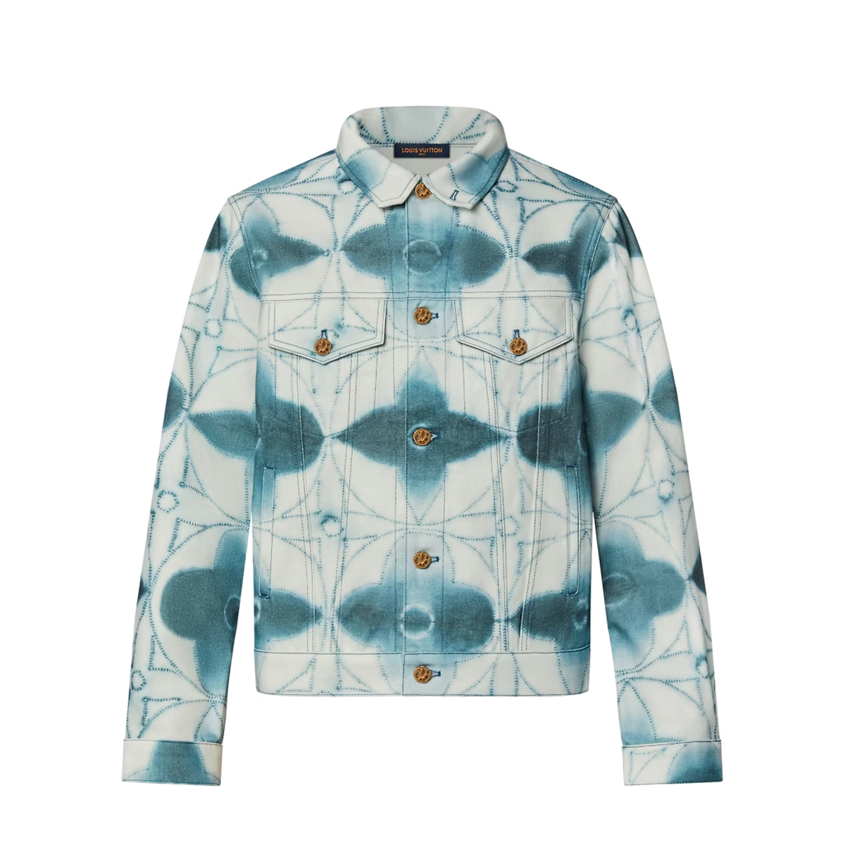 Louis Vuitton Monogram Shibori Printed Denim Jacket
