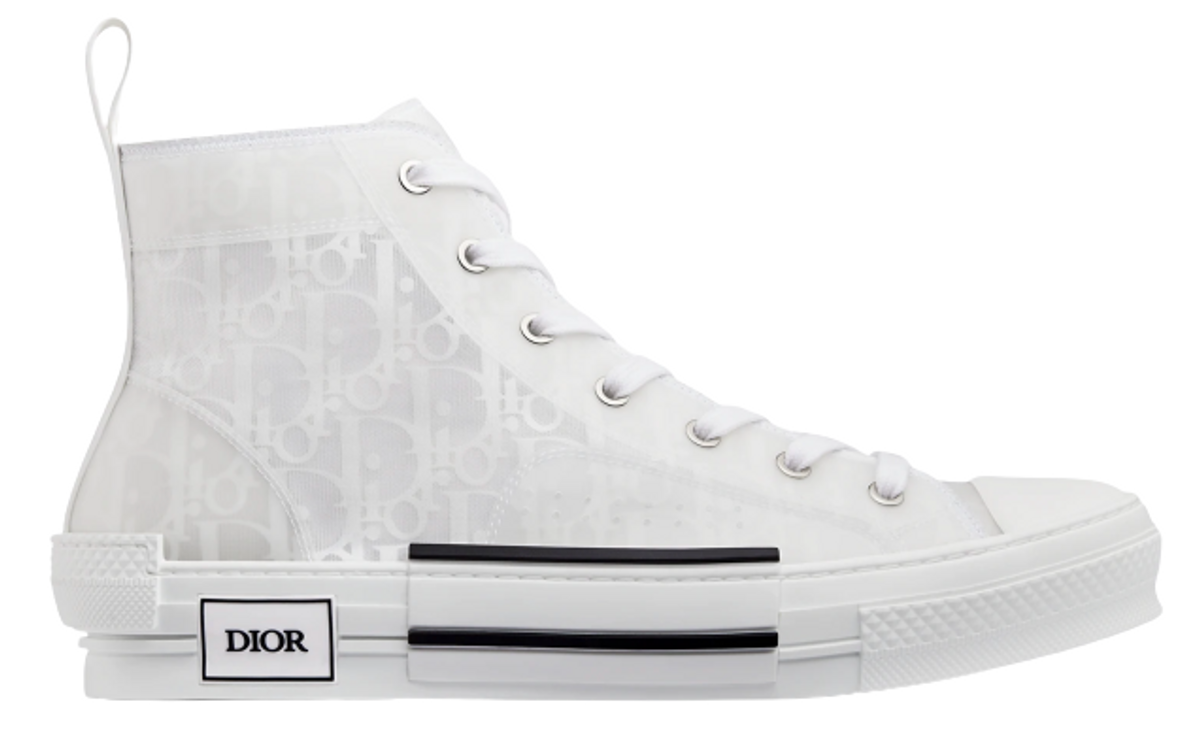 dior b23 high top canvas oblique black