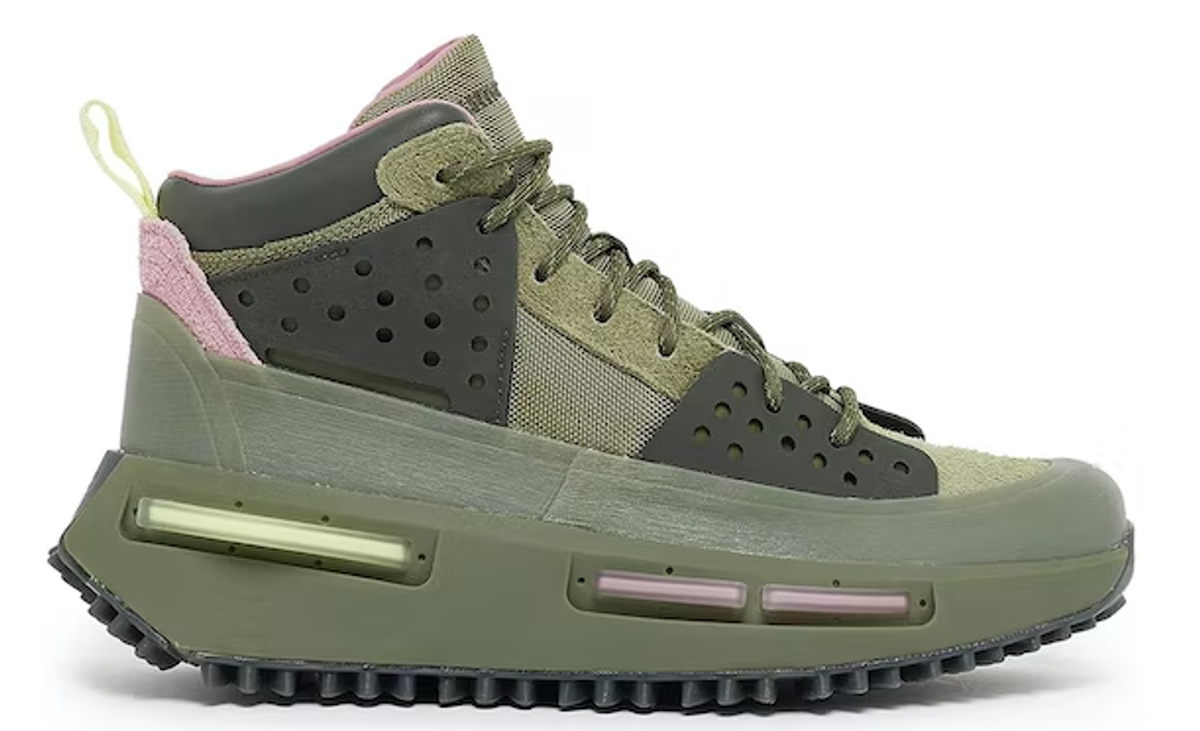 Adidas × Pharrell Williams Olive Hu Nmd S1 Ryat Sneakers