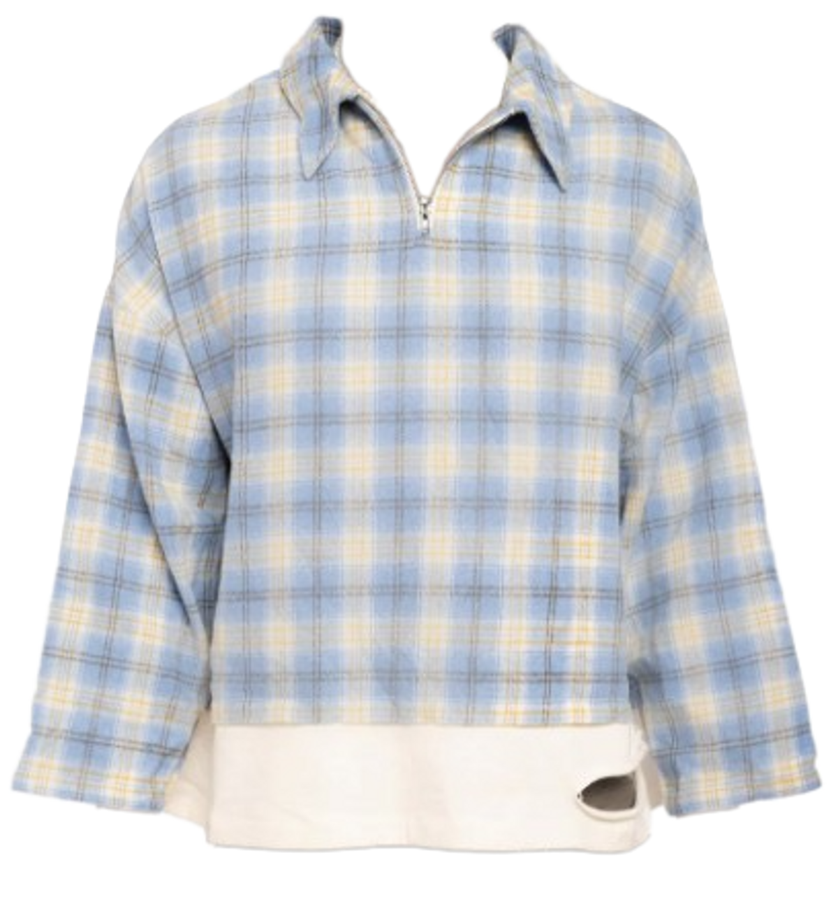 Don't Let Mom Find Out Blue What the Flannel Jacket