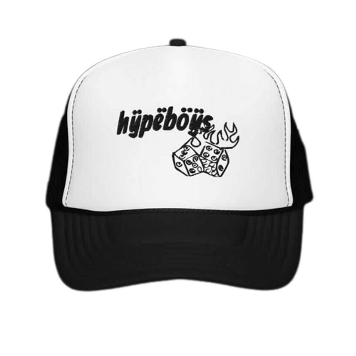 Hypeboys With The Toys Logo White Black Cap