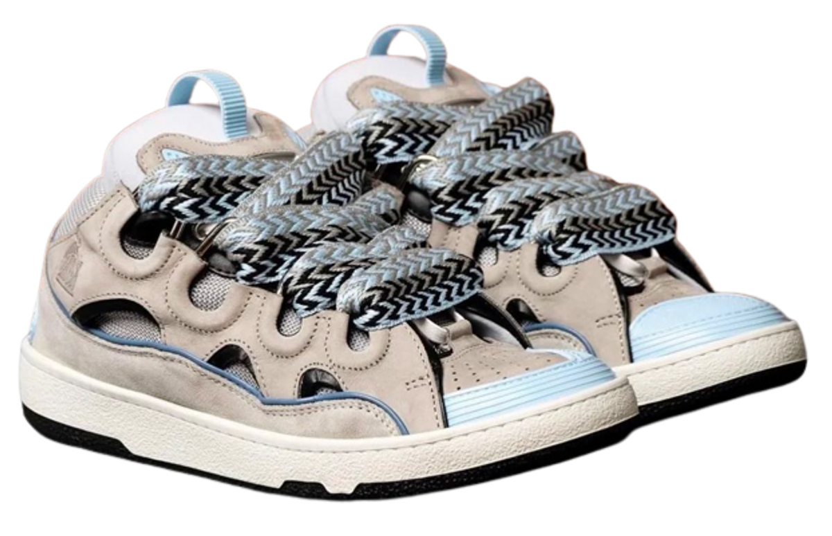 Lanvin Leather Curb Sneakers