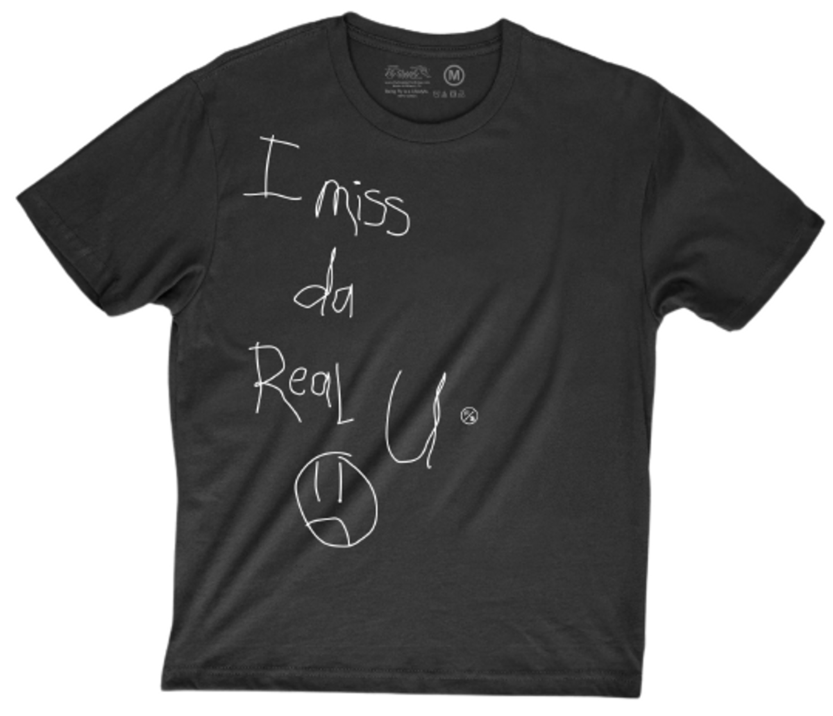 Fly Supply Da Real U Black Oversized T-Shirt