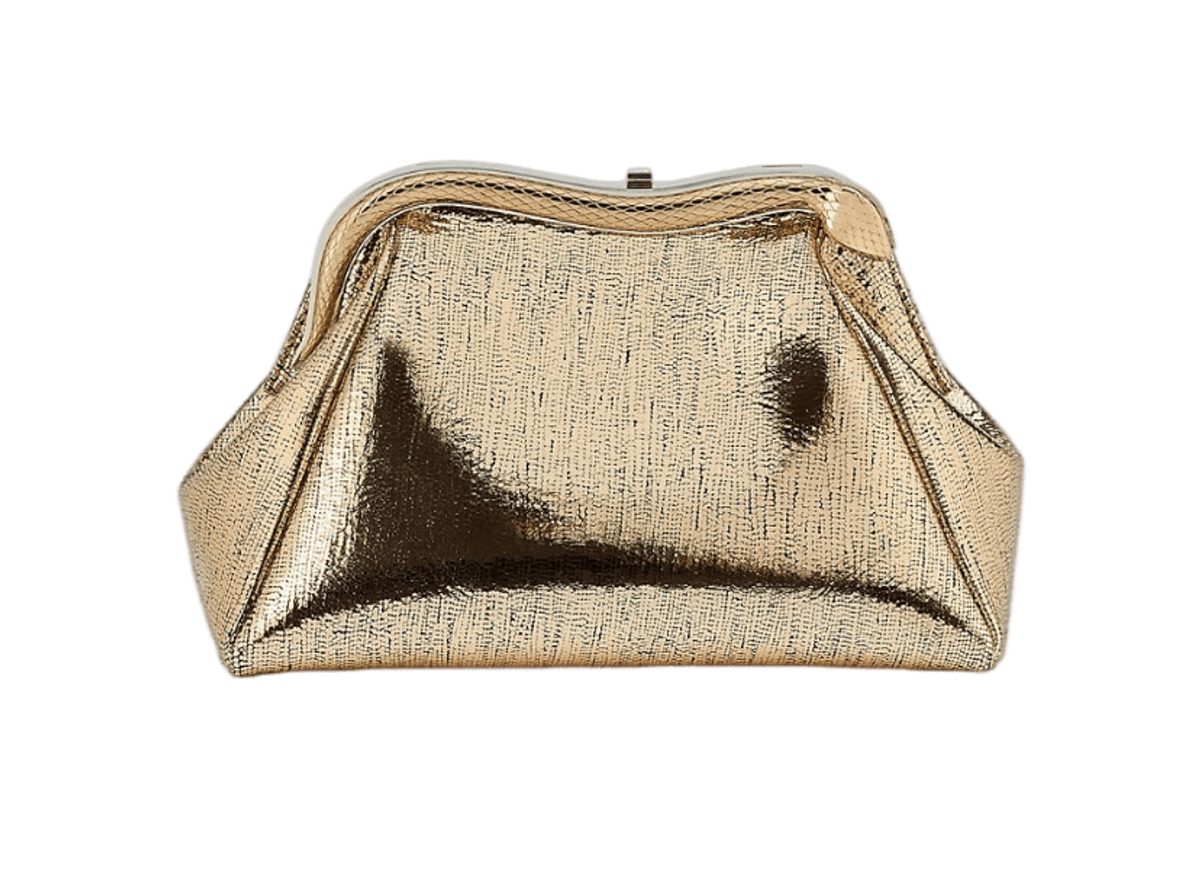 Bvlgari Serpentine Metallic Leather Clutch