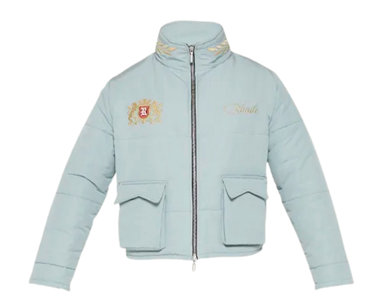 Rhude Championnat Embroidered Puffer Jacket