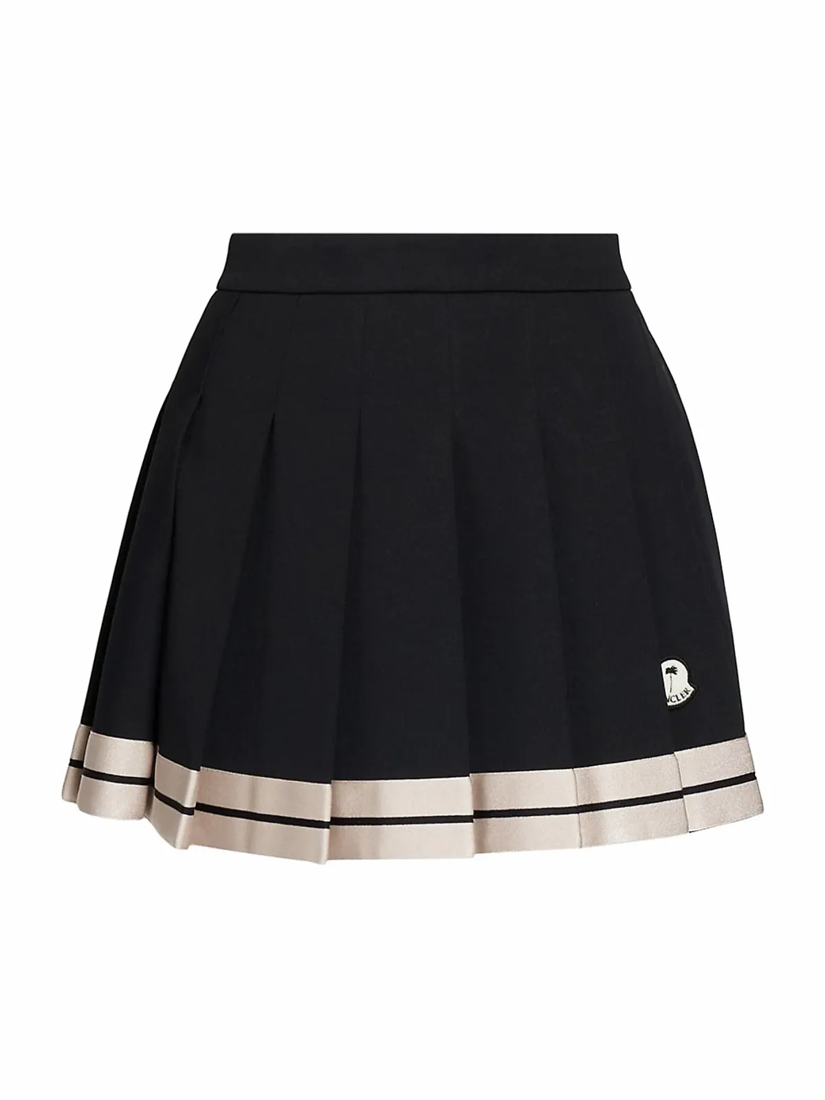 Moncler × Palm Angels 8 Moncler Palm Angels Black Pleated Miniskirt
