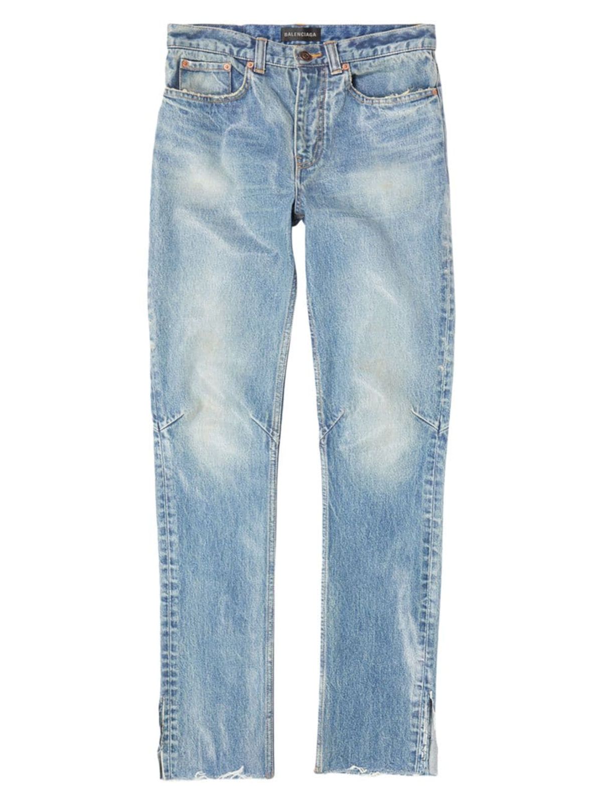 Balenciaga True Blue Super Fitted Waxed Jeans