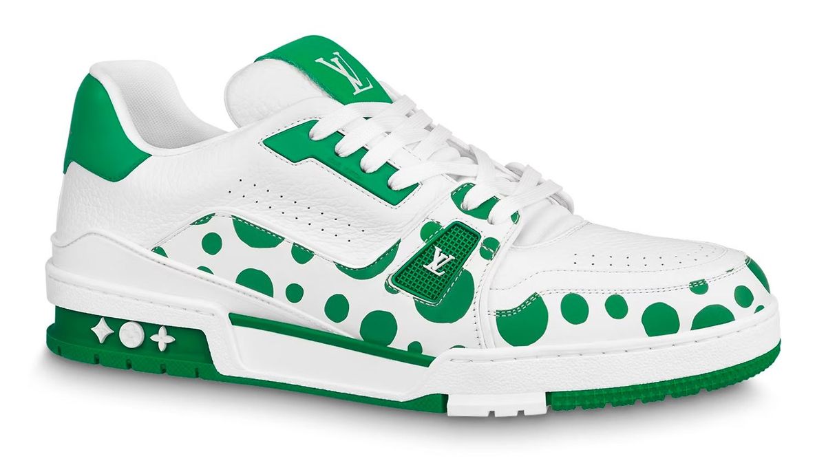 Louis Vuitton × Yayoi Kusama LV Dots Green White Trainer Sneakers