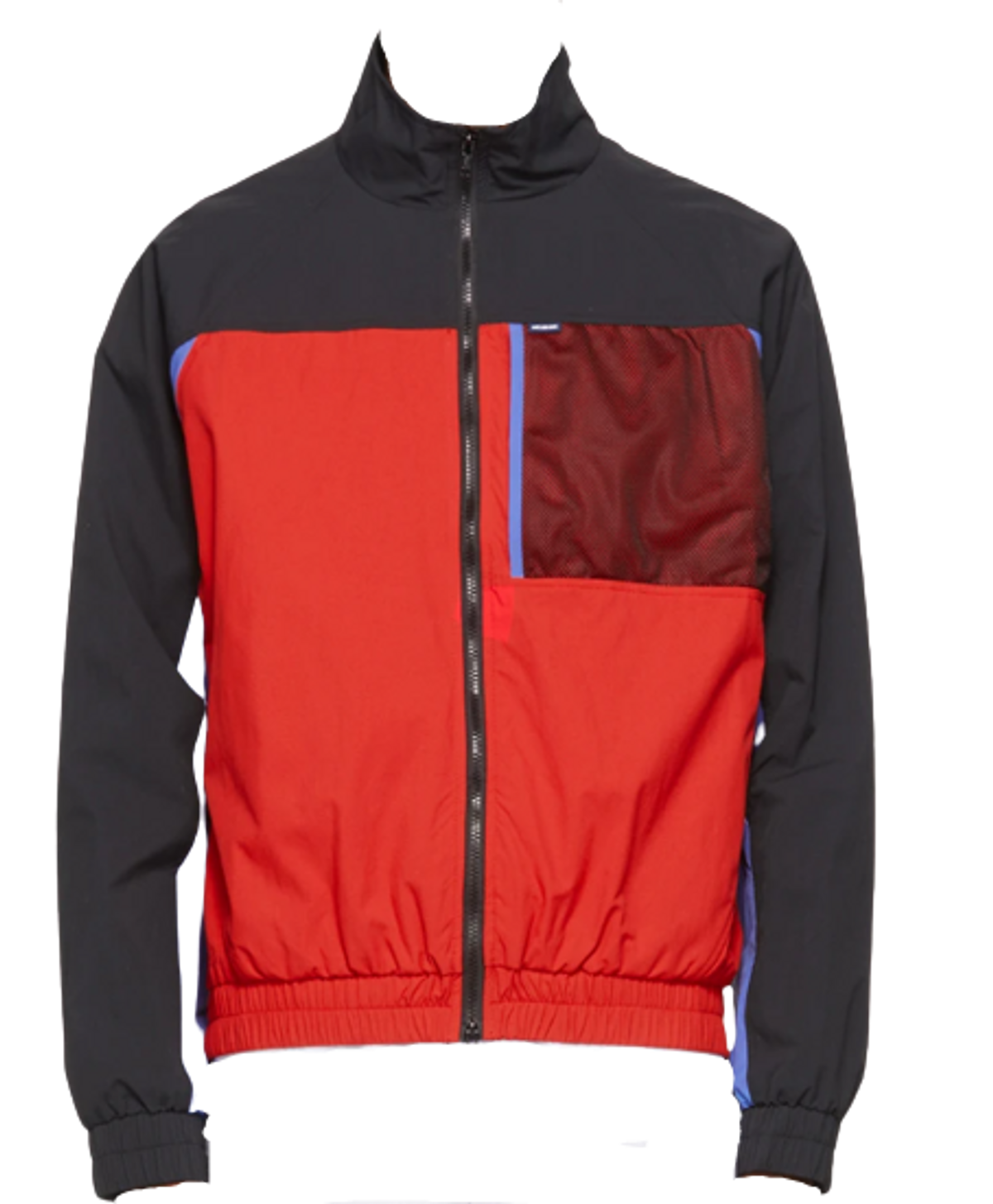 Aime Leon Dore Red Mixed Media Windbreaker Jacket