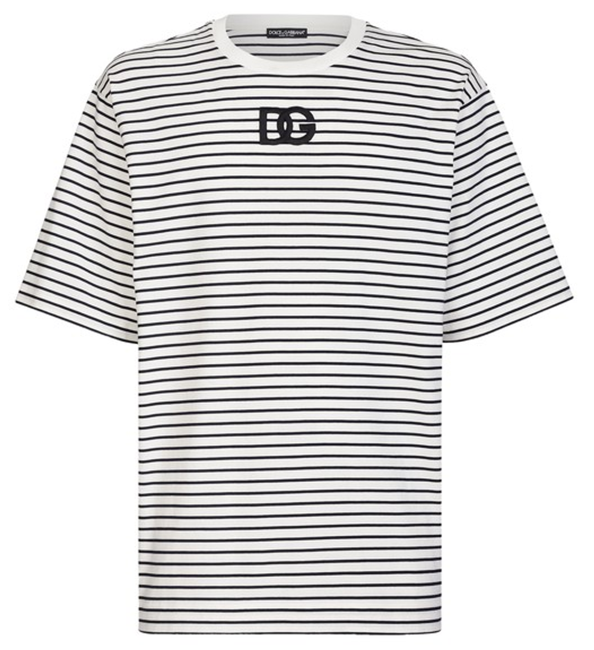 Dolce & Gabbana Striped-Print Cotton T-shirt