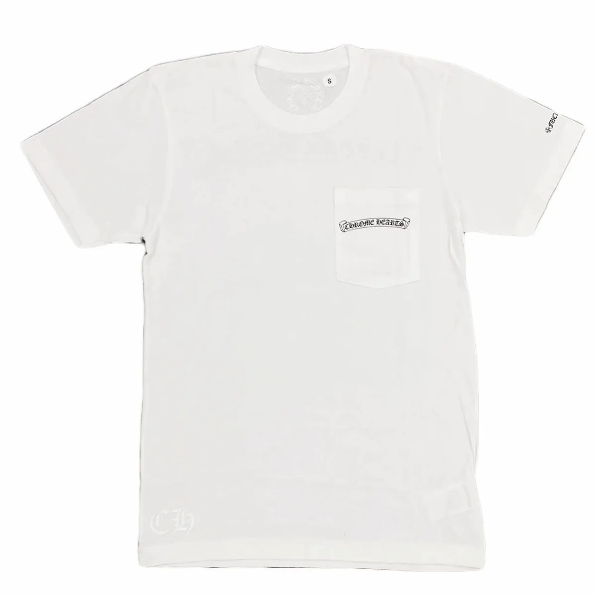 Chrome Hearts Logo Pocket White T-Shirt