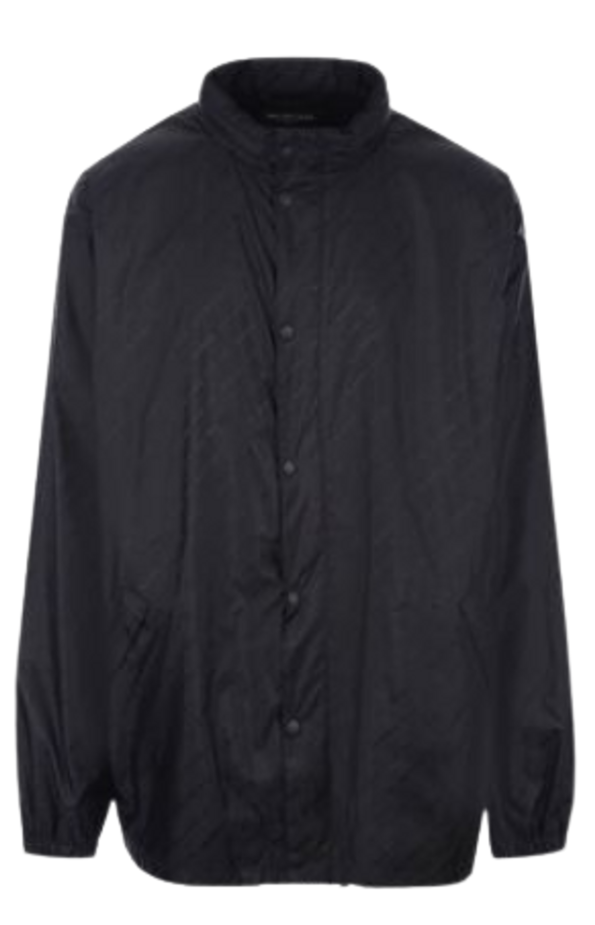 Balenciaga Allover Logo Rain Black Jacket