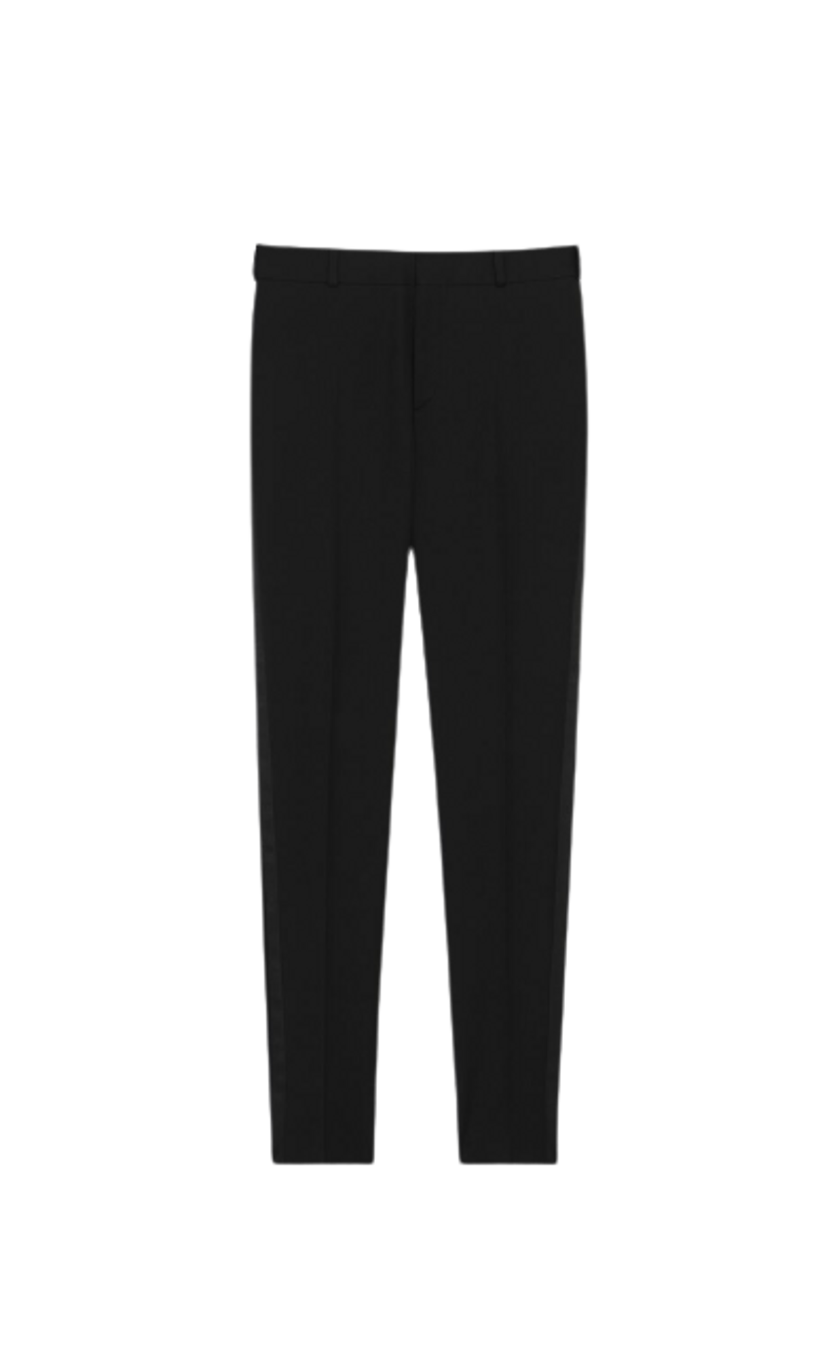 Saint Laurent Grain De Poudre Tuxedo Straight Pants