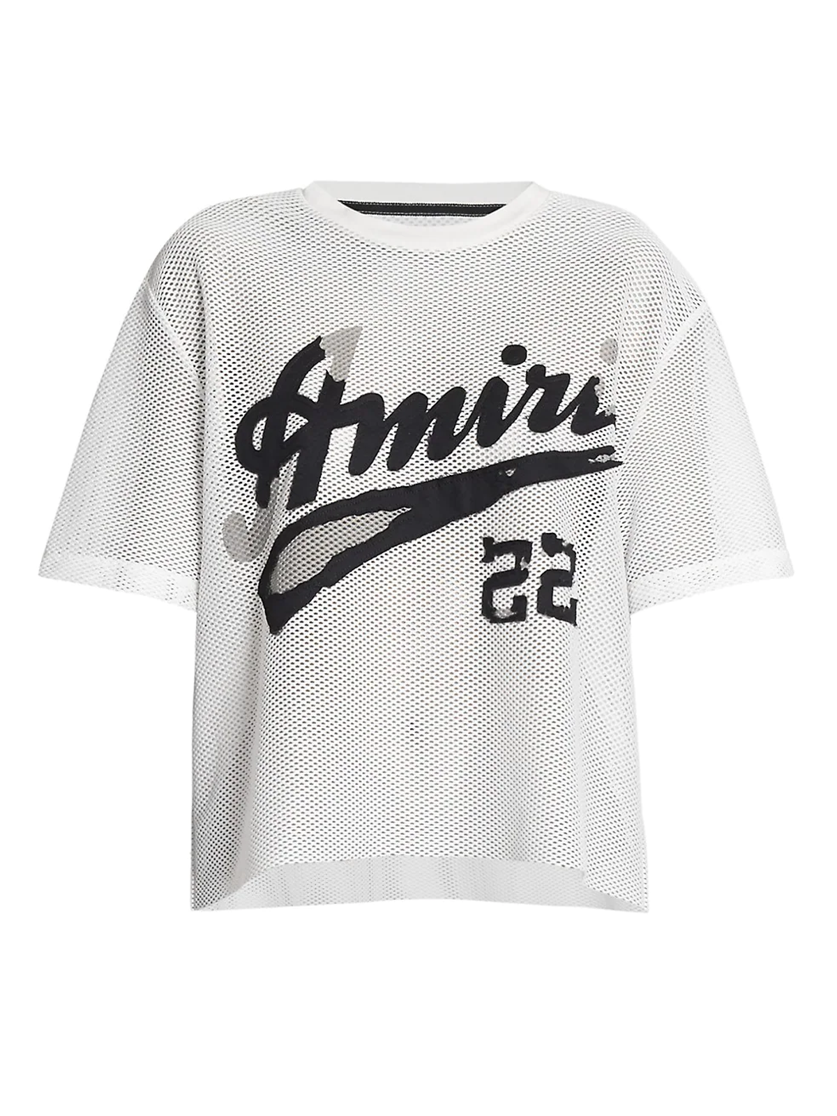 Amiri Logo Cotton Mesh Jersey