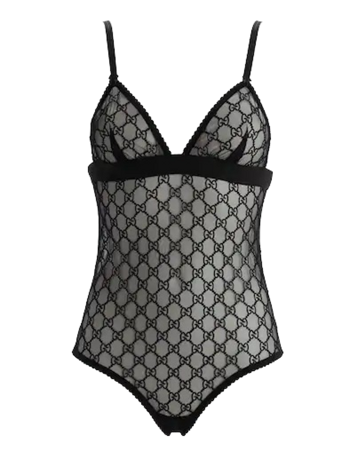 Gucci Embroidered Sheer Tulle Bodysuit