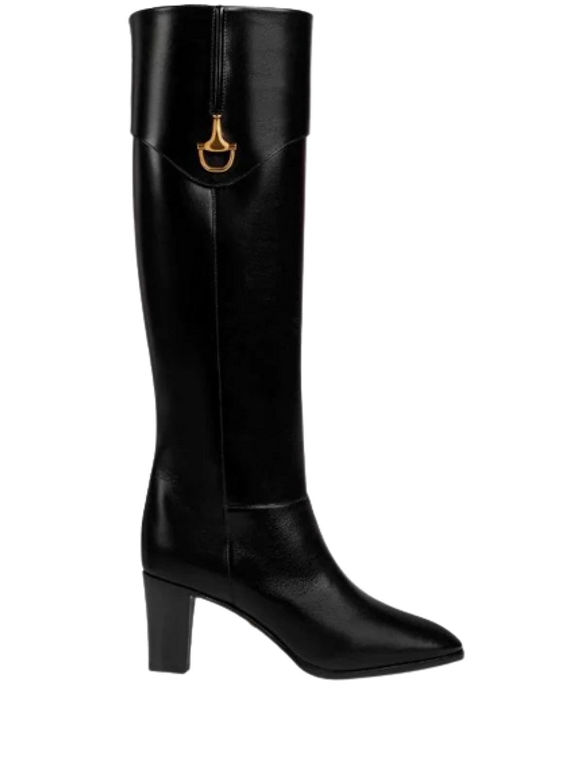 Gucci Half Horsebit Leather Boots