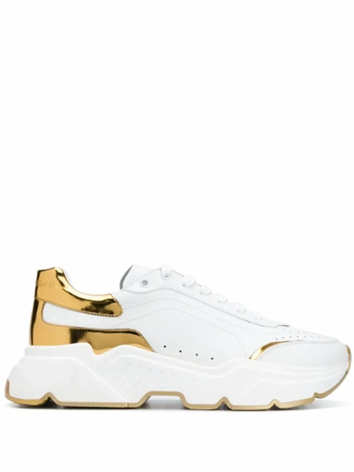 Dolce & Gabbana White Gold Daymaster Sneakers