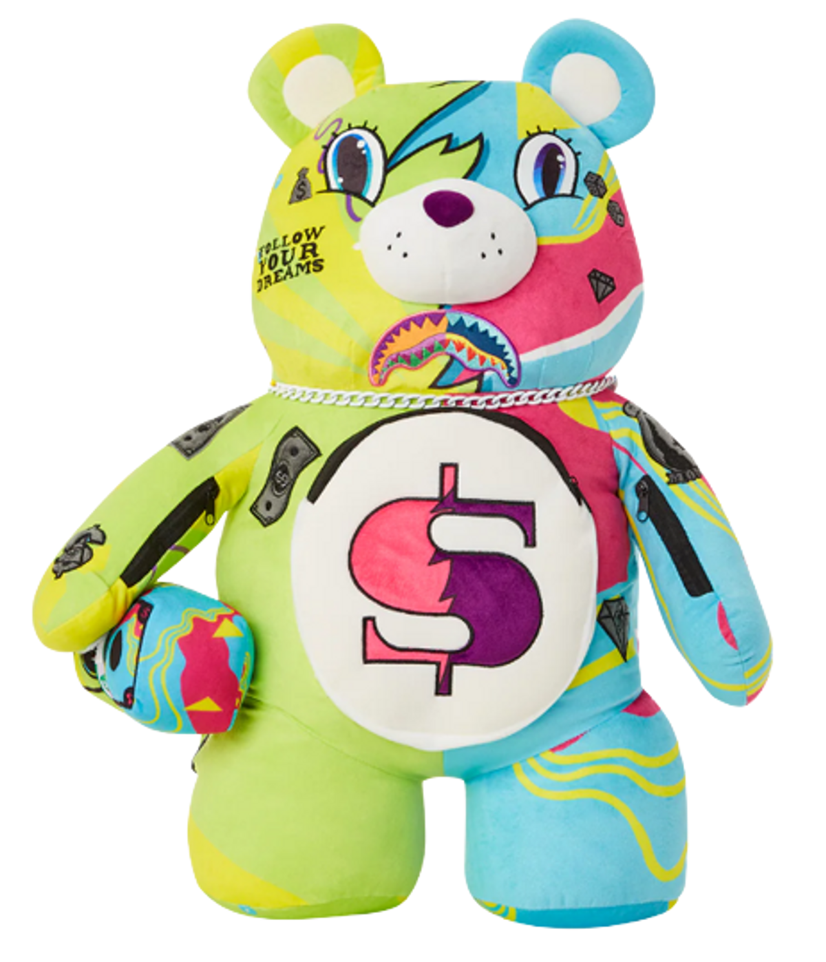 Sprayground Super Weird Money Bear Teddy Backpack