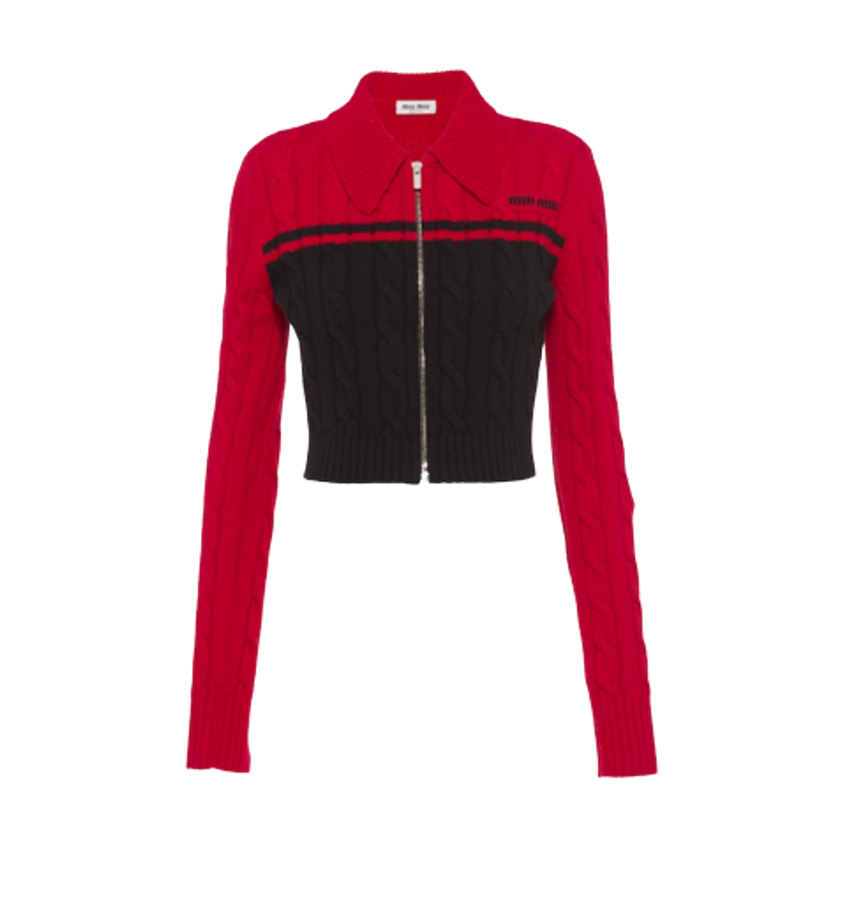 Miu Miu Wool Cashmere Zipper Cardigan
